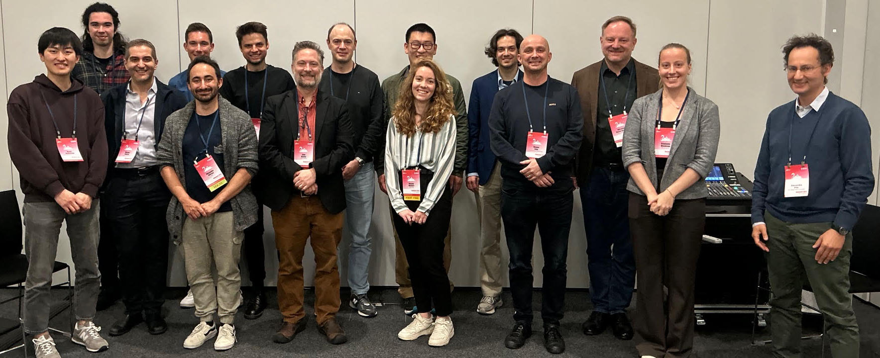a group photo of the attendees at the tensegrity workshop 2025 in Lausanne, Switzerland